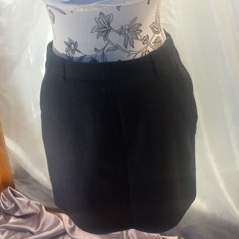J. Crew Black Tailored Mini Skirt with Pockets